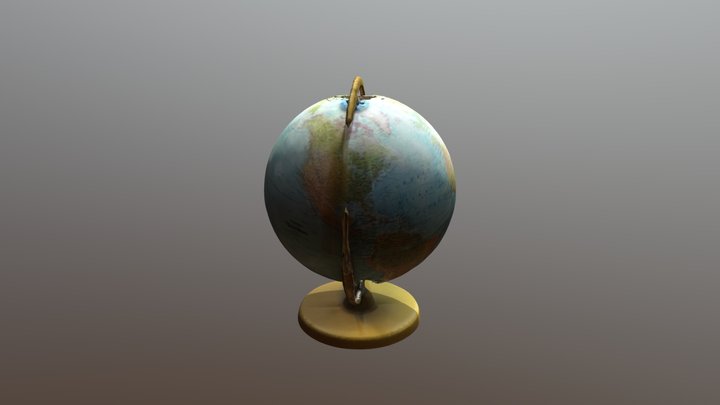 Globe with extra files test 3D Model