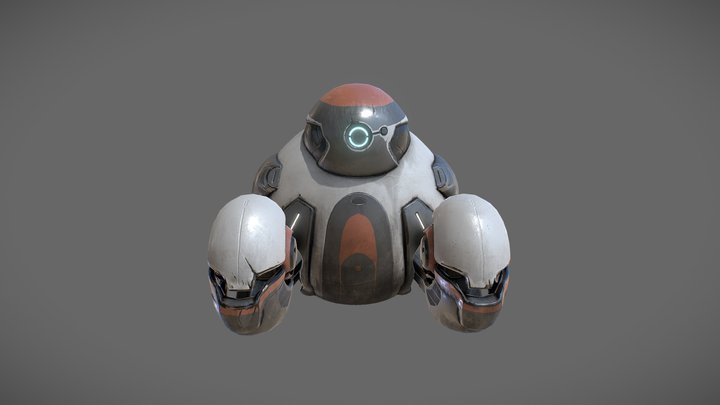 space maintenance robot 3D Model