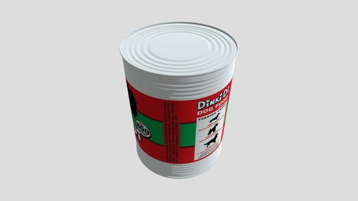 dog food can 3D Model