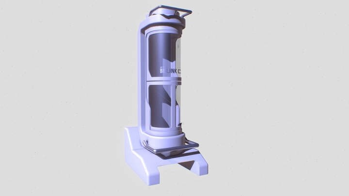 Sci-fi Cryopod 3D Model