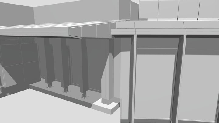 Рублево стык фасадов 3D Model