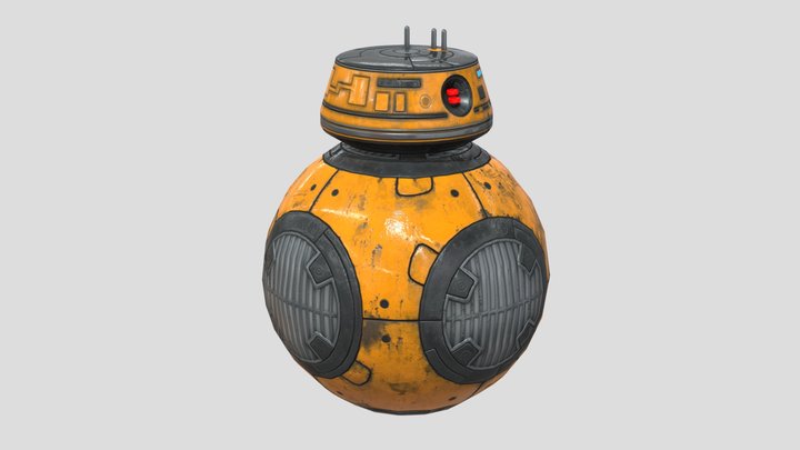 Star Wars BB-9E Droid PBR 3D Model