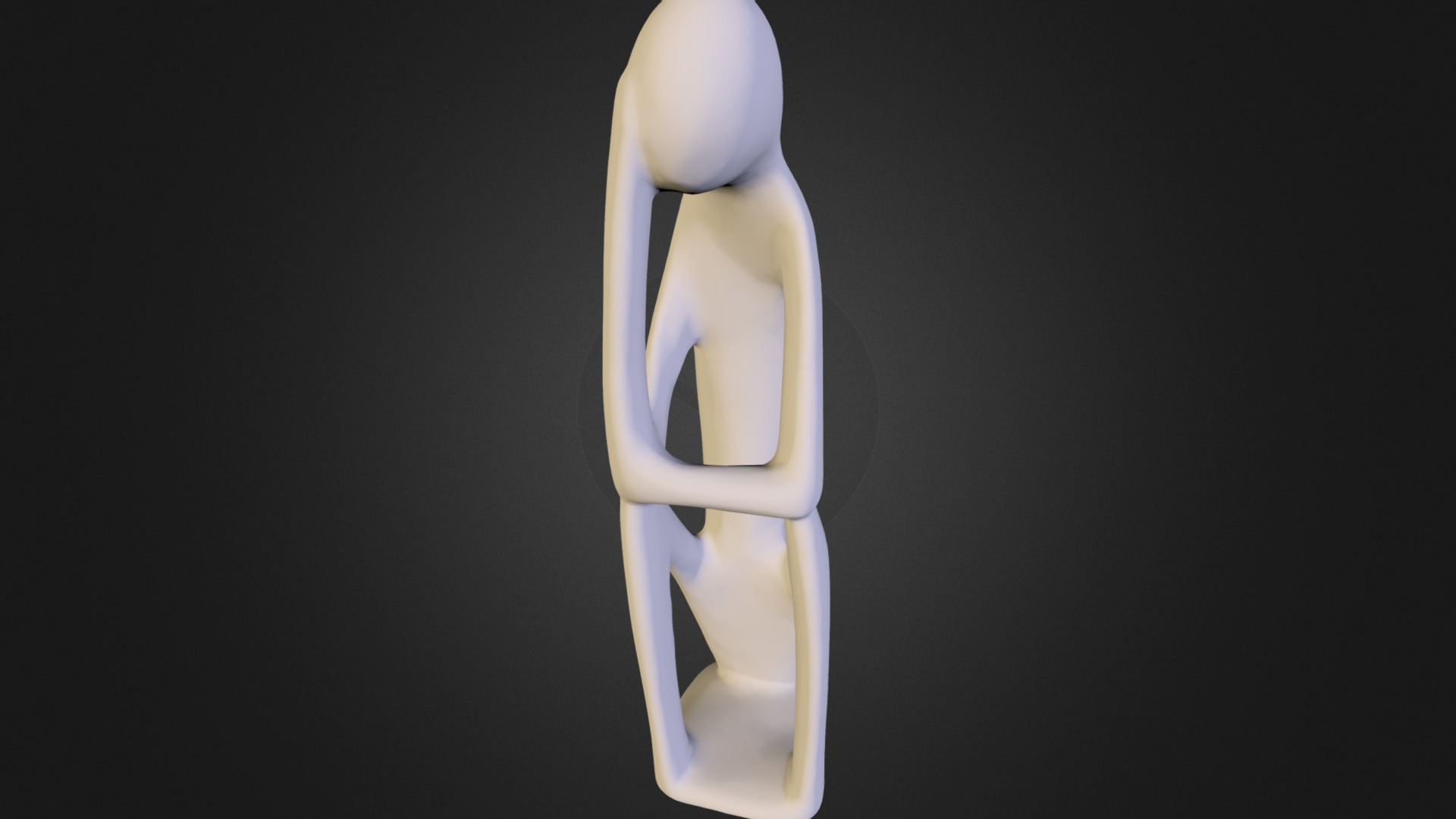3D model African Figure - This is a 3D model of the African Figure. The 3D model is about a close-up of a bone.