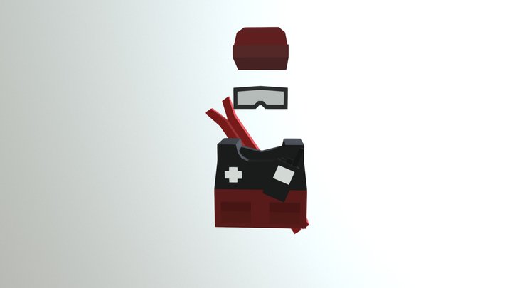 Ski Patrol Items 3D Model