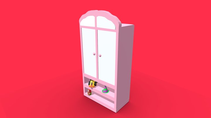 baby girl closet 3D Model