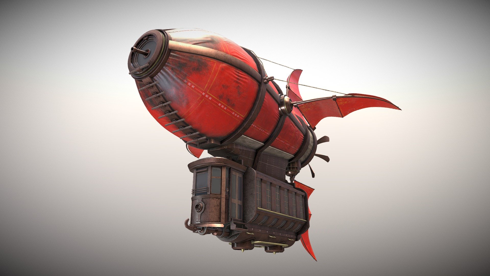 AIRSHIP - 3D model by yogesh.3dworld [a616148] - Sketchfab