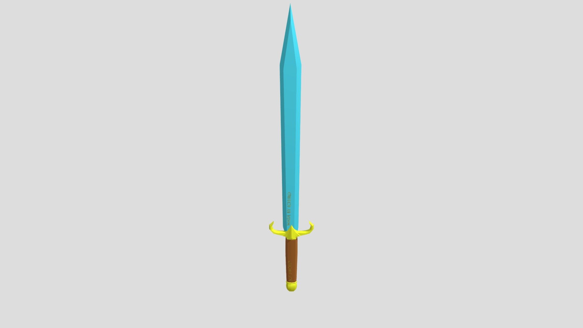 My Lowpoly ice sword - 3D model by jonathan.angantyrpersson [a61704c ...