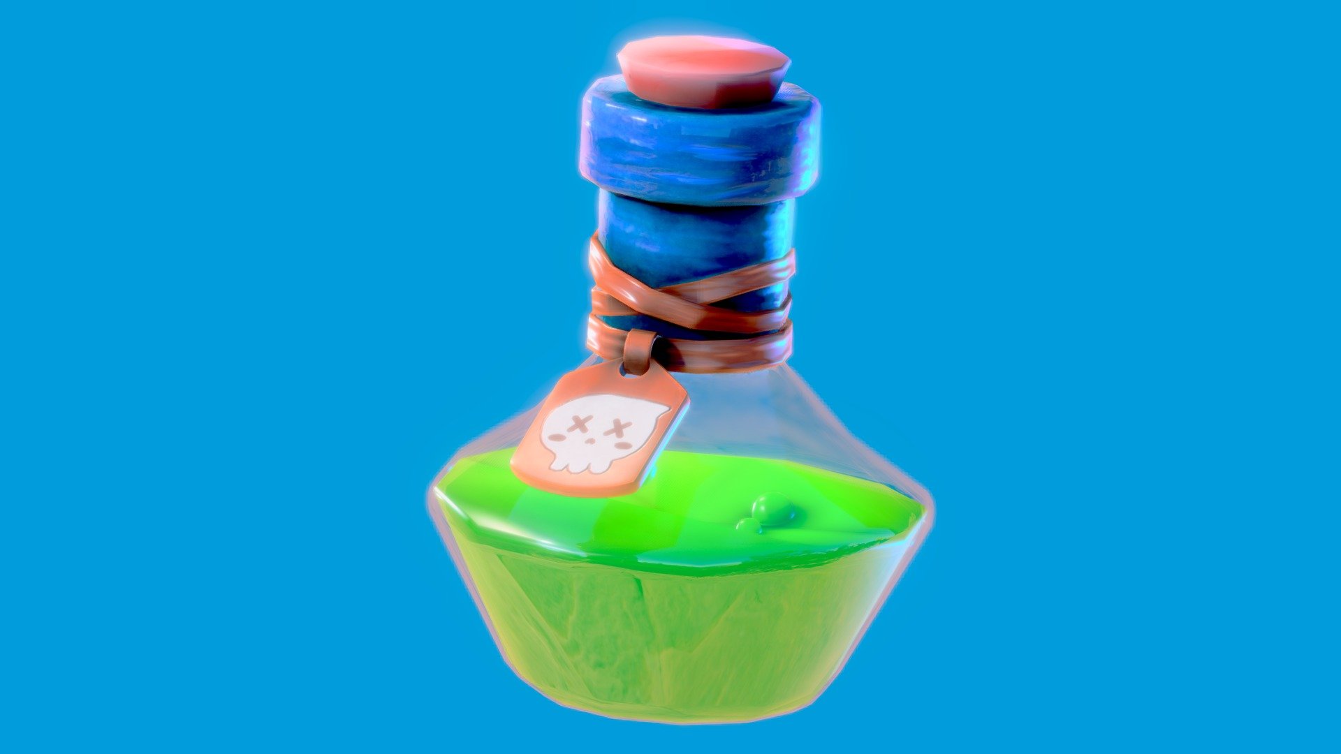 Low poly - Stylized Game Items - Poison - Download Free 3D model by ...