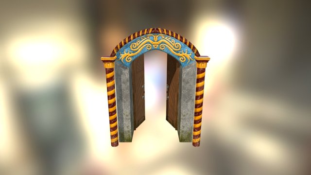 Ruins Gate 3D Model