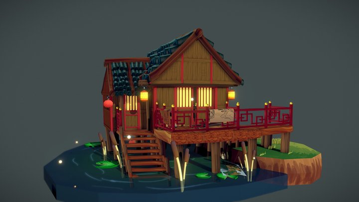 DAE Villages | Chinese Scrollmaker 3D Model