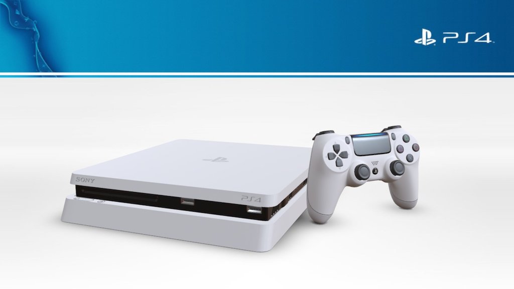Playstation 4 Slim Glacier White Buy Royalty Free 3D model by Virtual
