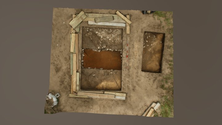 West Site (31CK22) 2019 Excavations Metashape 3D Model