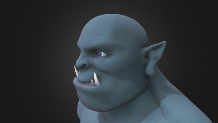 Orc Face Texture Practice 3D Model