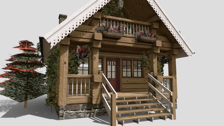 Log Cabin Dollhouse