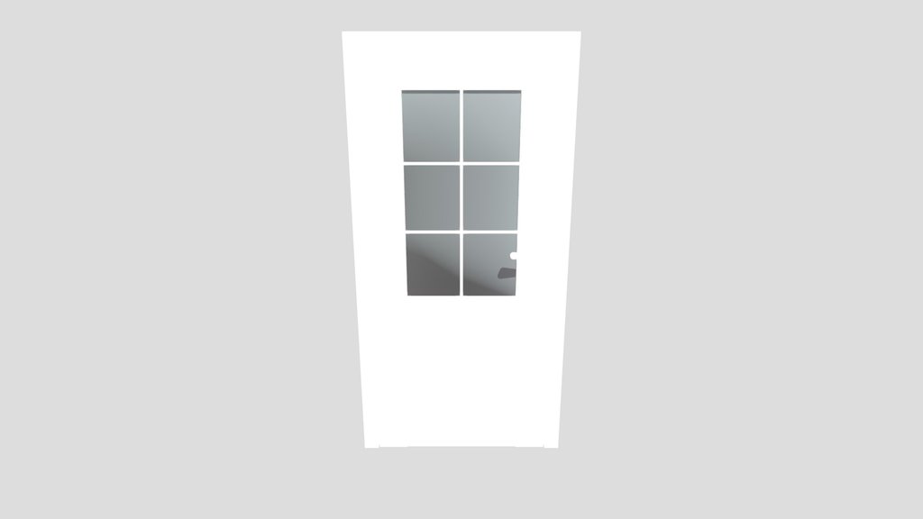 White Door With Glass