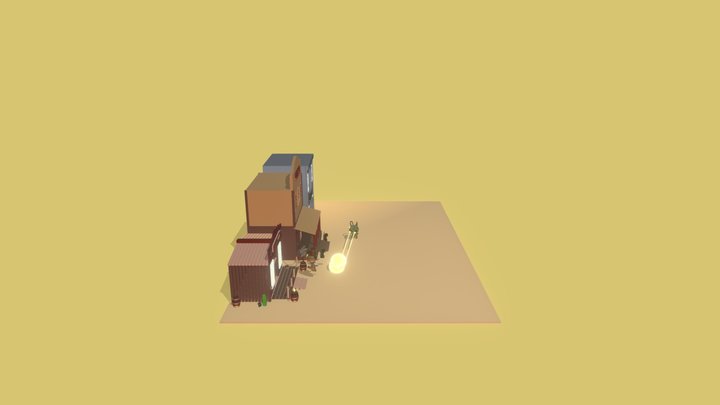 Western battle 3D Model