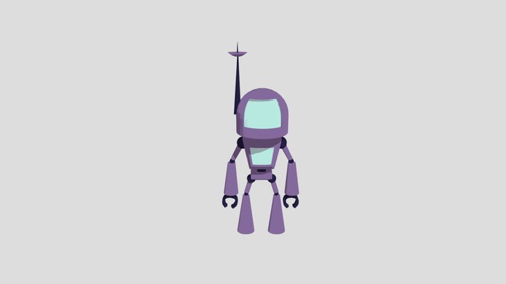 Simple Robot Wave 3D Model
