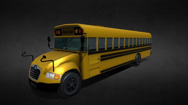 School Bus 3D Model