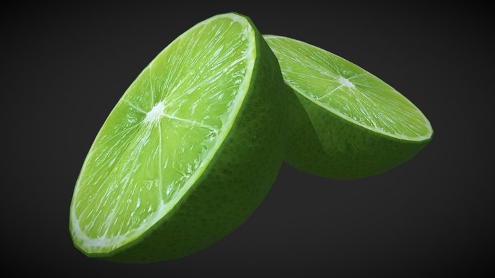 Lemon Low Poly 3D Model