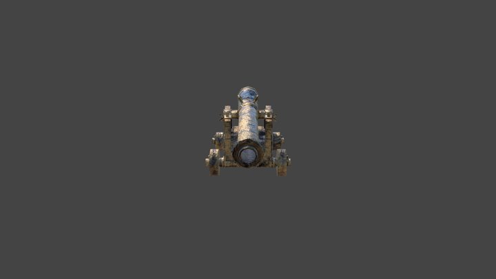 Cannon_Textured_Perez 3D Model