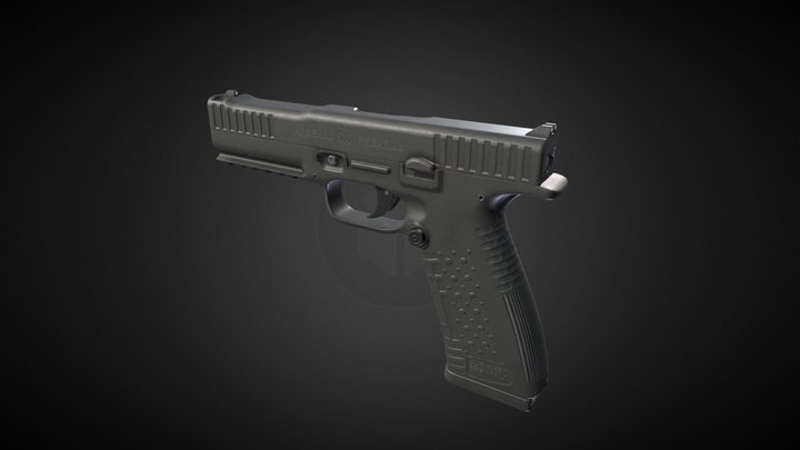 Strike One Pistol 3D Model