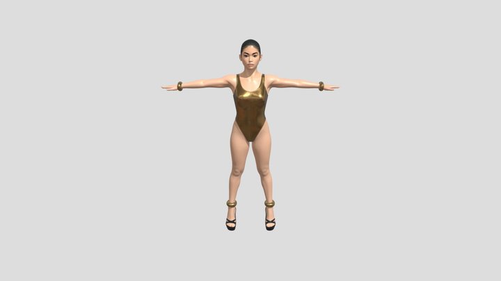 Golden LEOTARD GIRL