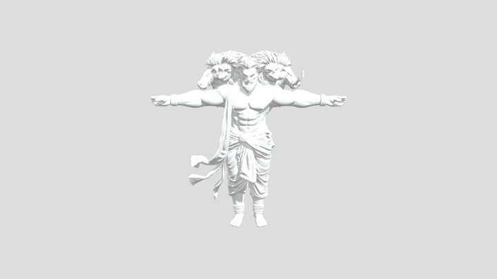 Panchamukhi Hanuman SMD 3D Model