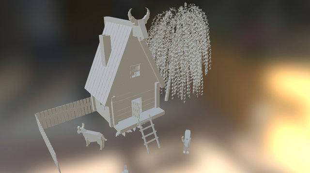Bull farm 3D Model