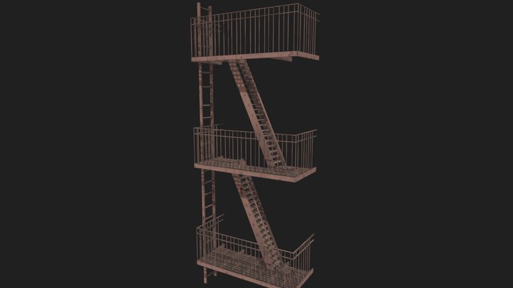 Fire Escape – Modello 3D gratuito STL