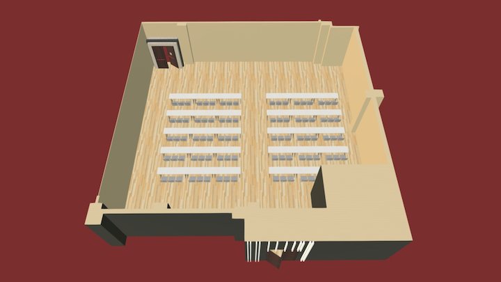 Estrasburgo Escuela 3D Model