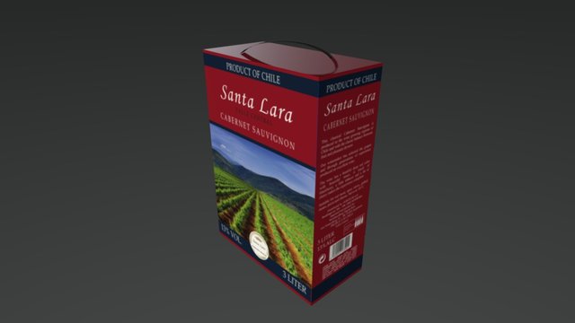Santa Lara Cabernet Sauvignon 3D Model