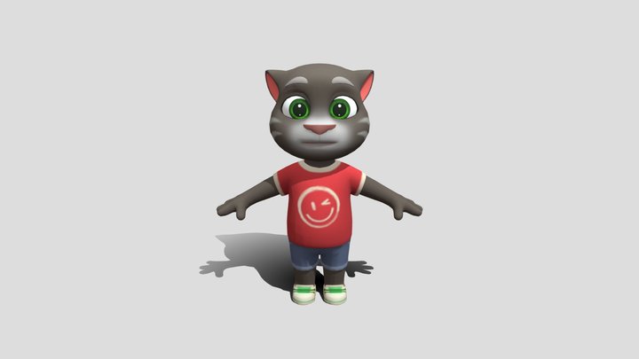 Tom - My Talking Tom Friends 2 3D Model