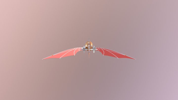 Airship Boat 3D Model