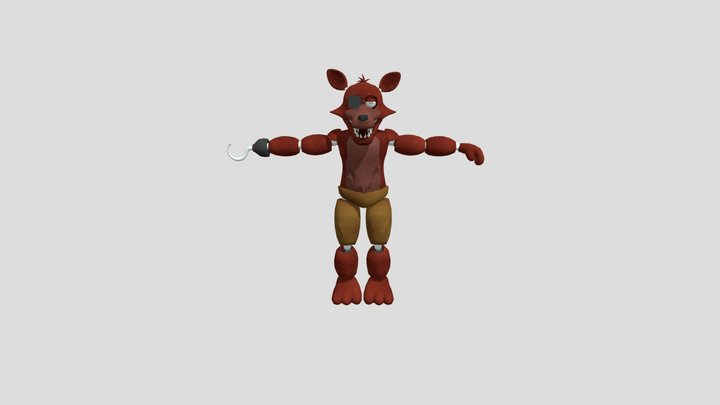 Image To Stl.com_I6NIS_ Unwithered_ Foxy – Modello 3D gratuito STL