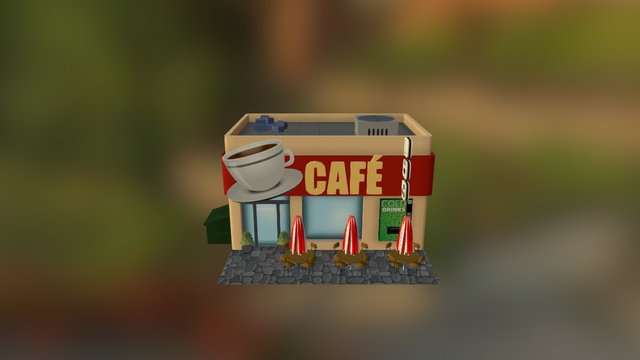 Café 3D Model