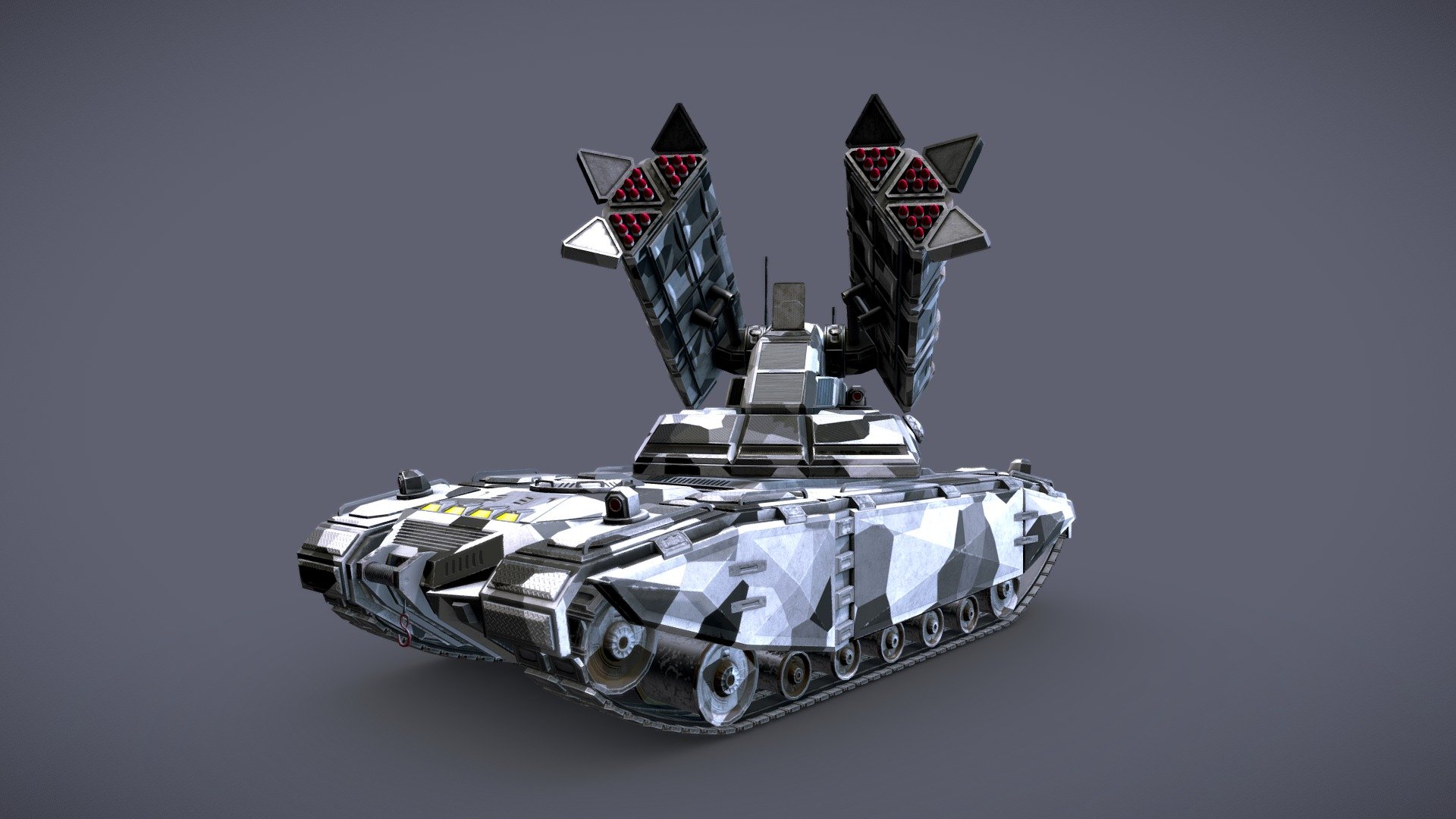 Sci-Fi Missile launcher Tank - Buy Royalty Free 3D model by PBR3D (@PBR3D)  [a62a8e2]