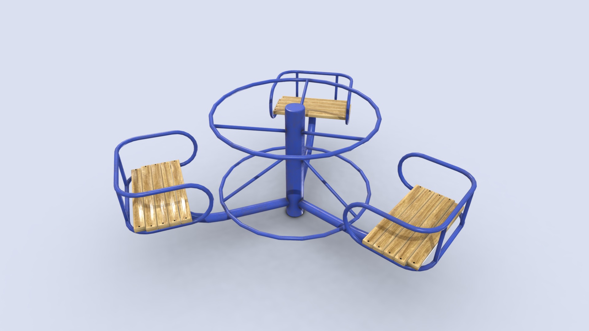 3D model Children’s roundabout small - This is a 3D model of the Children's roundabout small. The 3D model is about a few shopping baskets.