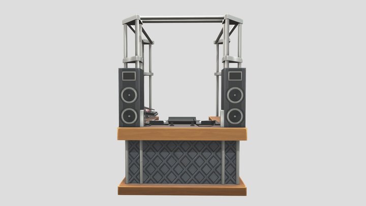 DJ Booth Mixer The Sims 4 Get Together 3D Model