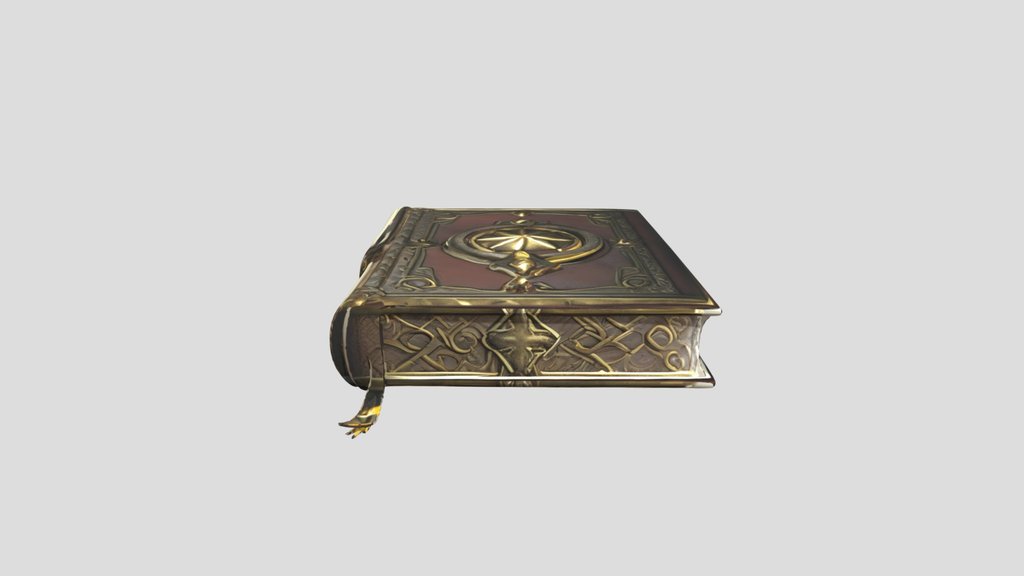 Enchanted Book — 3D Model | Game Ready | PBR Tex