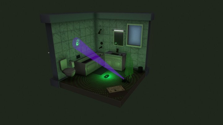 Diorama Phasmophobia 3D Model