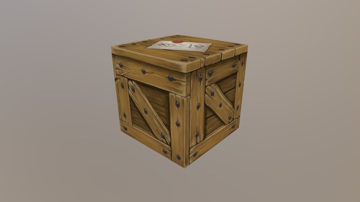 A wooden, horde-inspired Box 3D Model
