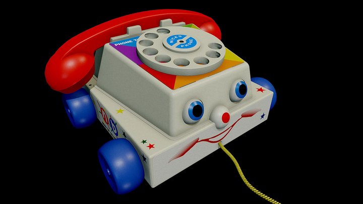 Toy Phone (Fisher Chatter) 3D Model