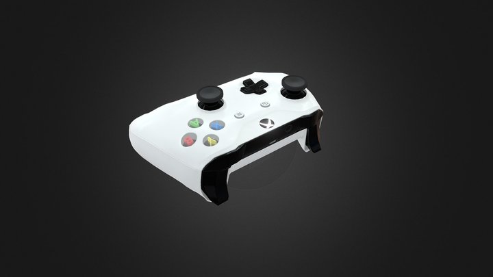 Xbox One S Controller/Gamepad (Animated) 3D Model