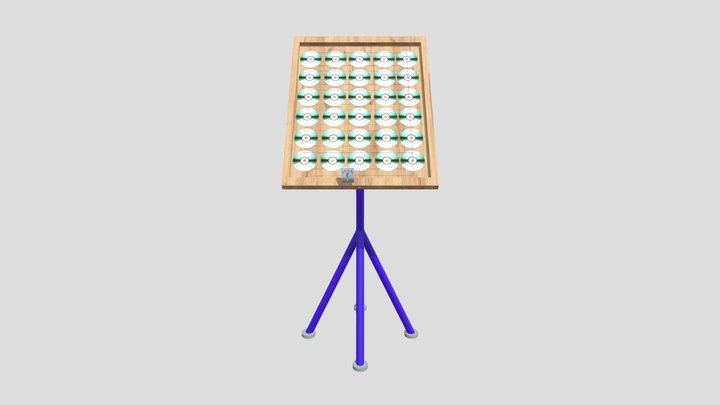 I turn CD/DVD into a solar panel 3D Model