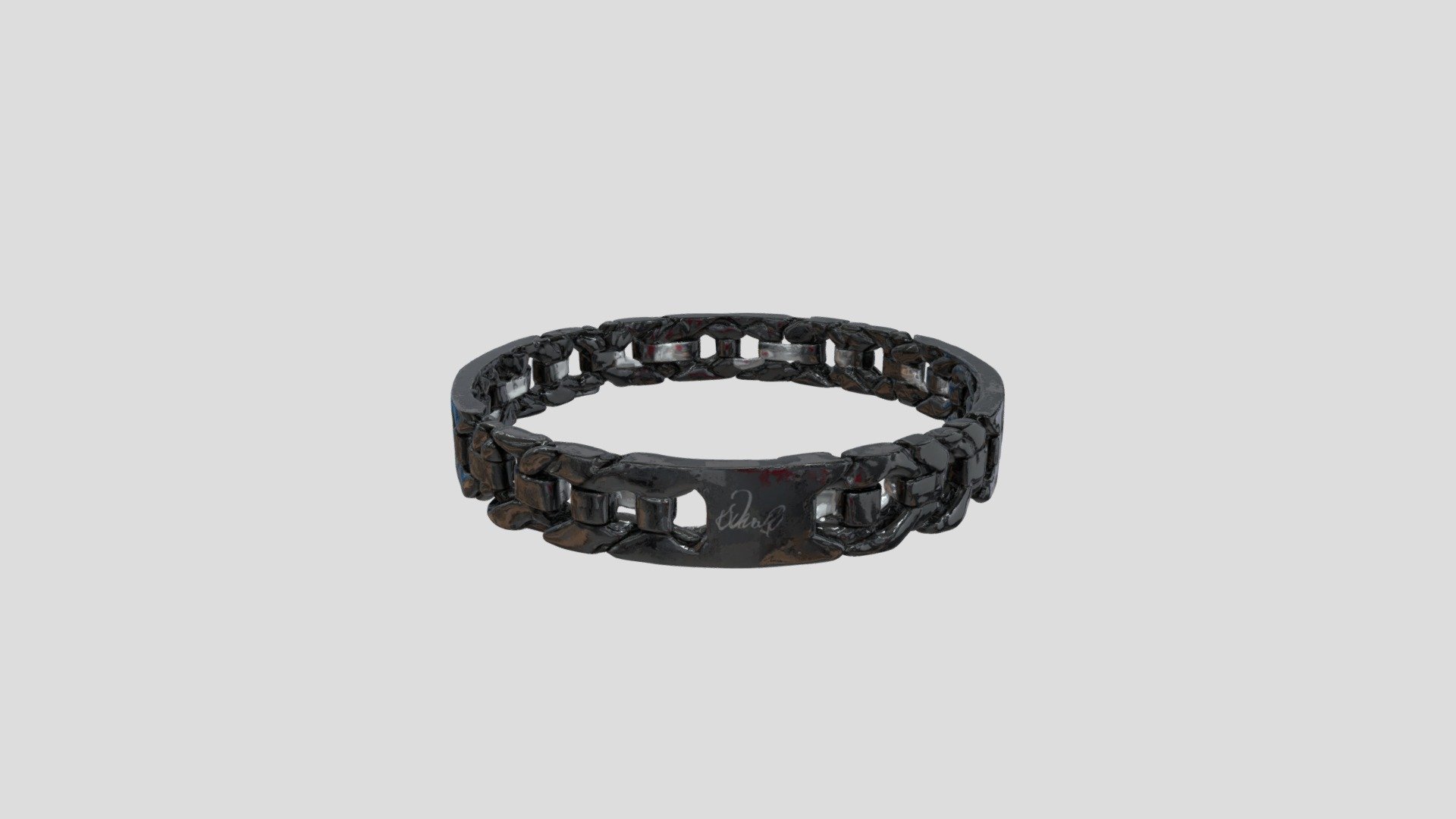 Black Chain Bracelet - 3D model by pusher (@pusher123hi) [a62d77b ...