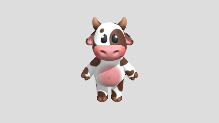 Коровка 3D Model