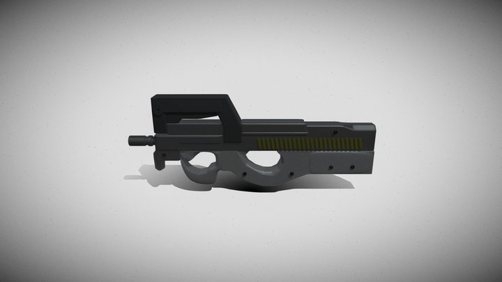 Arma de jogo P90 Modelo 3D $39 - .3ds .blend .c4d .fbx .max .ma .lxo .obj -  Free3D