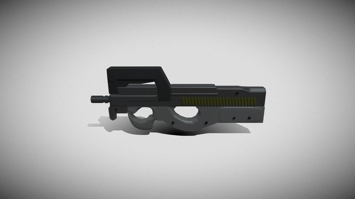 Arma de jogo P90 Modelo 3D $39 - .3ds .blend .c4d .fbx .max .ma