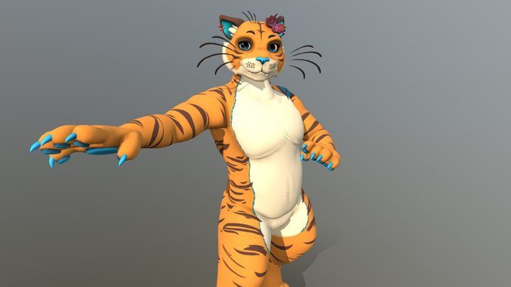 MakaiTiger Model Furry 3D Model
