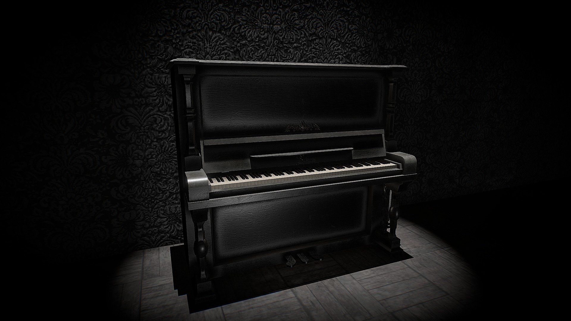 Old Piano - Download Free 3D model by AnnaBelle Fibonacci